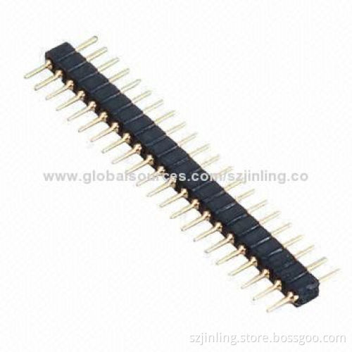 Round Pin 2.00mm Pitch THT Single Row Electronic Component with 2.8mm Height